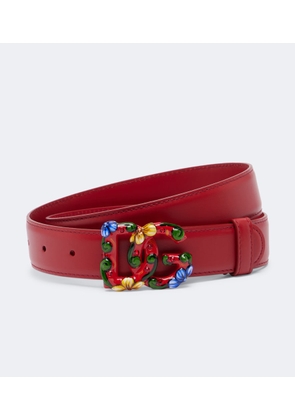 Dolce&Gabbana DG embellished leather belt