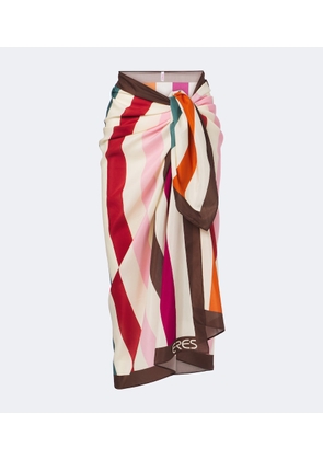 Eres Modernity cotton and silk beach cover-up
