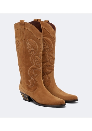 Etro Suede cowboy boots