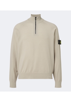 Stone Island Compass wool-blend zip-up sweater