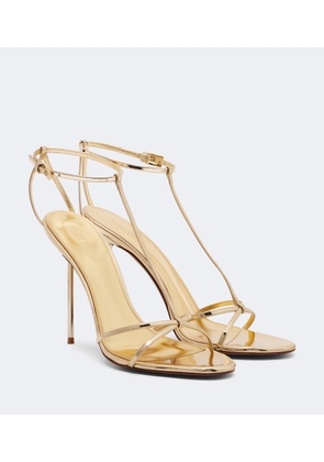 Paris Texas Lidia metallic patent leather sandals