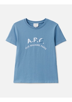 T-Shirt With Vintage-Effect A.P.C. Logo