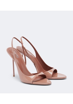 Paris Texas Lidia patent leather slingback sandals