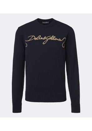 Dolce&Gabbana Embroidered virgin wool sweater