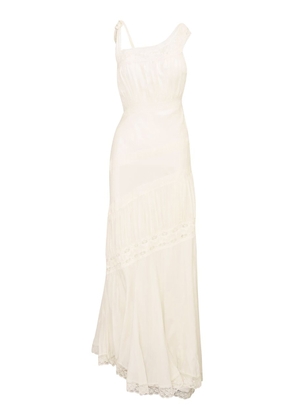 LoveShackFancy Andresy Habotai Silk Dress - Moda Operandi