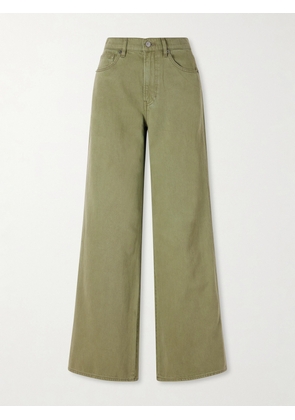 Veronica Beard - Kasey Mid-rise Wide-leg Jeans - Green - 24,25,26,27,28,29,30,31,32