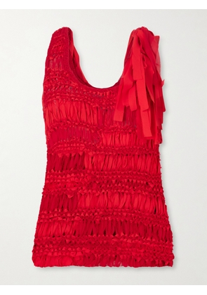 Heirlome - Juanita Silk Tank - Red - x small,small,medium,large