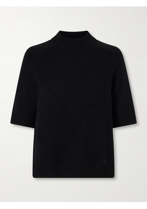 Loulou de Saison - Ruth Ribbed Cashmere Sweater - Black - x small,small,medium,large,x large