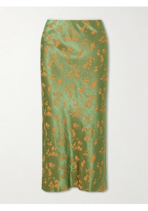Dries Van Noten - Floral-jacquard Cloqué Midi Skirt - Green - FR 34,FR 36,FR 38,FR 40,FR 42,FR 44