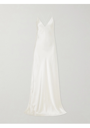 Nili Lotan - Ira Silk-charmeuse Gown - Neutrals - x small,small,medium,large