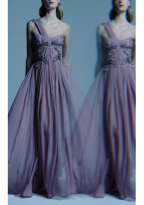 Zuhair Murad Embroidered Chiffon Dress - Moda Operandi