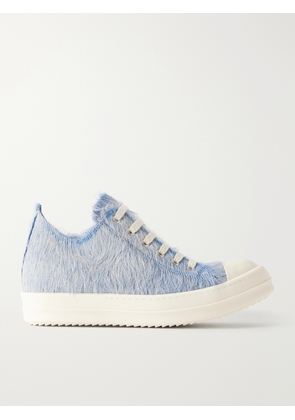 Rick Owens - Ramones Calf-hair And Leather Sneakers - Blue - IT35,IT36,IT37,IT38,IT39,IT40,IT41