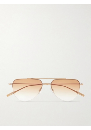 Barton Perreira - Mcnair Aviator-style Metal Sunglasses - Gold - One size