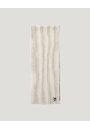 Belstaff Unisex Watch Scarf Lambswool Pale Stone Size One