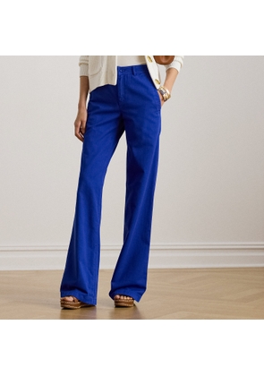 Cotton Twill Wide-Leg Trouser