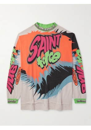 SAINT MXXXXXX - Logo-Print Cotton-Jersey T-Shirt - Men - Multi