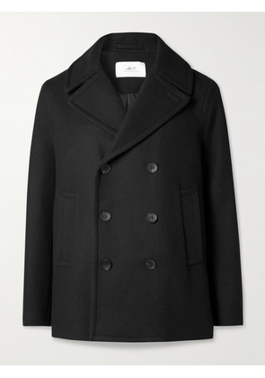Mr P. - Wool-Blend Twill Peacoat - Men - Black - XS