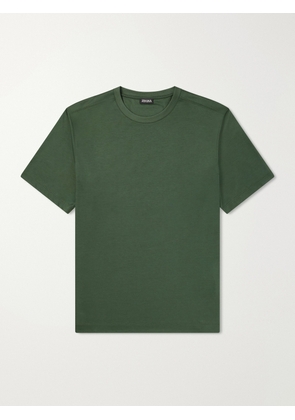 Zegna - Cotton-Jersey T-Shirt - Men - Green - IT 48
