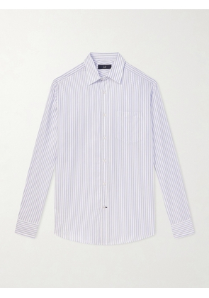 Dunhill - Striped Cotton Shirt - Men - Blue - S