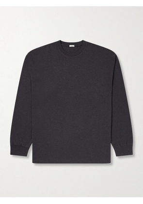 A.PRESSE - Cotton and Cashmere-Blend T-Shirt - Men - Gray - 1