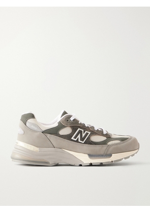 New Balance - 992 Suede-Trimmed Mesh Sneakers - Men - Gray - UK Men's 6