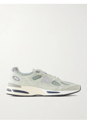 New Balance - 991v2 Suede and Mesh Sneakers - Men - Gray - UK Men's 6