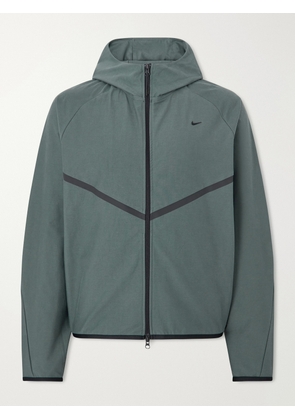 Nike - Tech Shori Logo-Embroidered Shell Jacket - Men - Green - S