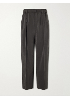 LEMAIRE - Straight-Leg Silk-Blend Suit Trousers - Men - Brown - IT 46