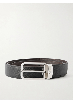 Montblanc - 3cm Leather Belt - Men - Black