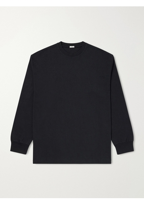 A.PRESSE - Cotton and Cashmere-Blend T-Shirt - Men - Black - 1