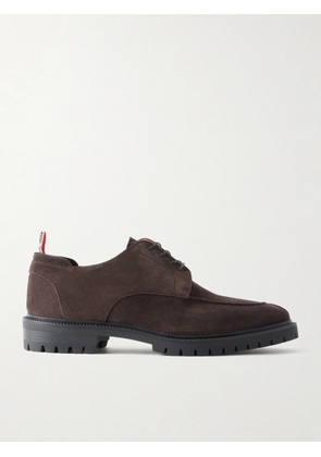Thom Browne - Suede Derby Shoes - Men - Brown - US 7