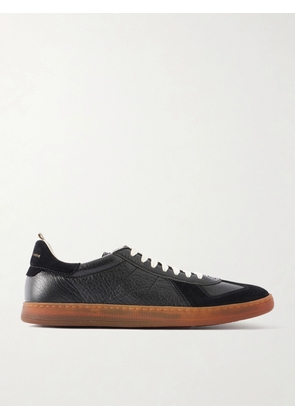Officine Creative - Militia 002 Suede-Trimmed Leather Sneakers - Men - Black - EU 40