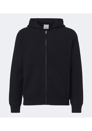 Allude Hooded wool and cashmere jacket
