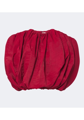 Magda Butrym Silk-blend taffeta crop top