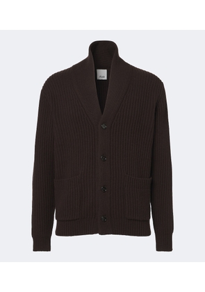 Allude Ribbed-knit wool and cashmere cardigan