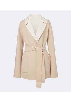 Eleventy Reversible wool wrap coat