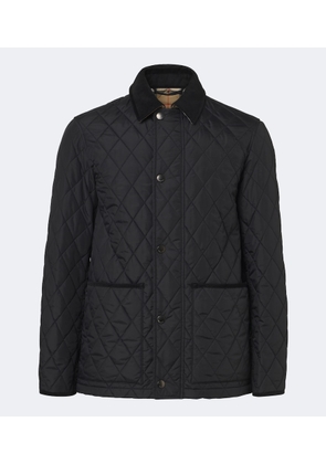 Burberry Haddington quilted corduroy-trimmed jacket