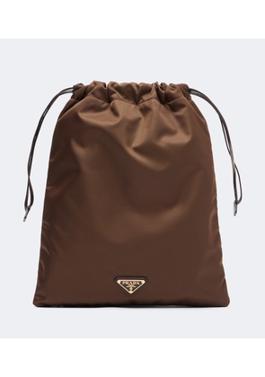 Prada Prada Wish leather-trimmed Re-Nylon pouch