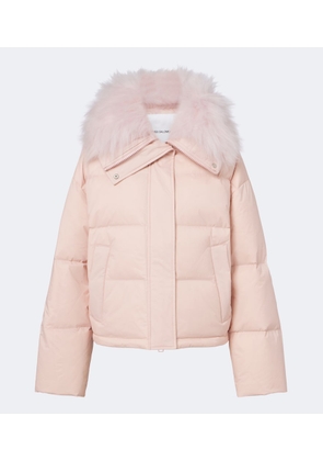 Yves Salomon Doudoune shearling-trimmed down jacket