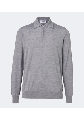 Lardini Wool, silk, and cashmere polo sweater