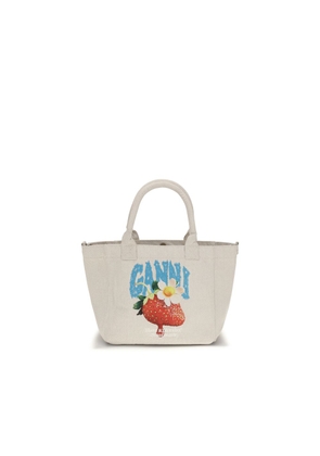 Ganni Beige Polyester Shoulder Bag