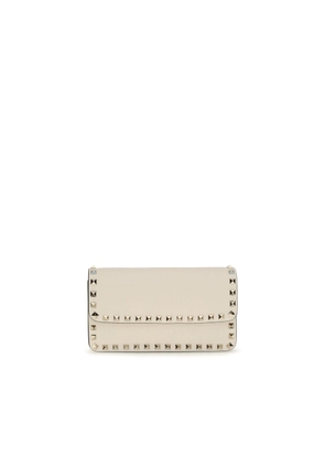 Valentino Garavani Beige Calf Leather Bos Taurus Wallet