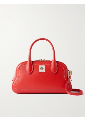 BALLY - Unda Appliquéd Leather Tote - Red - One size