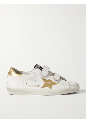 Golden Goose - Old School Distressed Leather Sneakers - White - IT35,IT36,IT37,IT38,IT39,IT40,IT41,IT42