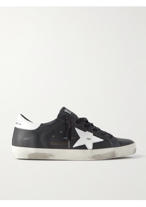 Golden Goose - Superstar Distressed Leather Sneakers - Black - IT35,IT36,IT37,IT38,IT39,IT40,IT41,IT42