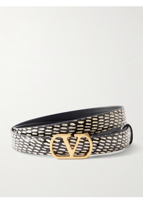 Valentino Garavani - Vlogo Snakeskin Belt - Animal Print - 65,70,75,80,85,90,95