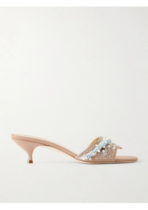 Tory Burch - Embellished 45 Sandals - Brown - US6,US7,US7.5,US8,US8.5,US9,US10