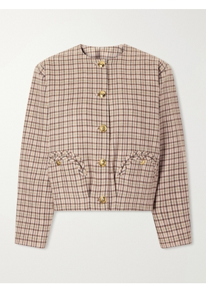 BLAZÉ Milano - Altai Checked Wool And Cashmere-blend Jacket - Gray - 00,0,1,2,3,4