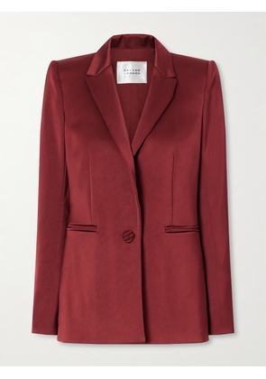 Galvan - Sculpted Satin Blazer - Red - FR 34,FR 36,FR 38,FR 40,FR 42