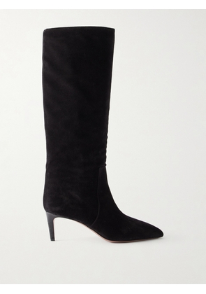 Paris Texas - Stiletto 60 Suede Knee Boots - Black - IT36,IT36.5,IT37,IT37.5,IT38,IT38.5,IT39,IT39.5,IT40,IT40.5,IT41,IT41.5,IT42